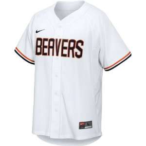   Beavers Youth White Nike Replica Baseball Jersey: Sports & Outdoors