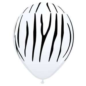  Lets Party By Zebra Stripes Printed Balloons: Everything 