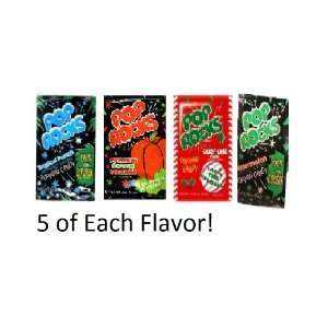 Pop Rock Variety! 20 Packets! (5 Each  Watermelon, Tropical Punch 