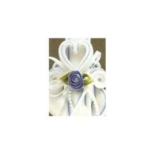  Sculpted Hearts Unity Candle   Periwinkle 