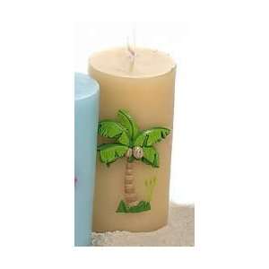  Lifestyle Studios Beige Palm Tree Candle: Home Improvement