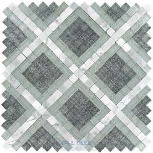   pattern glass & carrara marble pales dante mosaic t: Home Improvement