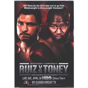  John Ruiz vs. James Toney Movie Poster (11 x 17 Inches 