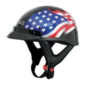   FX 70 Beanie Helmet , Color: Black, Size: Lg, Style: Flag 0103 0826