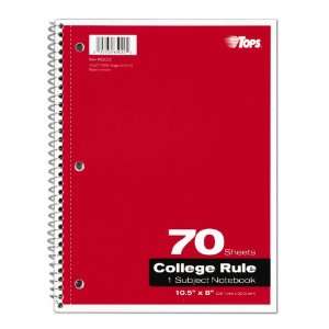  Tops Theme Book, College Rule Spiral Notebook, 1 Subject 