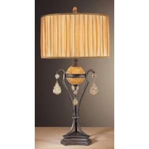 Ambience 12352 159, Hearst Castle 3 Way Glass Table Lamp, 1 Light, 150 