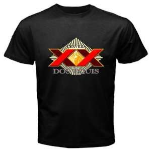  Dos Equis Mexican Beer Logo New Black T shirt Size XL 