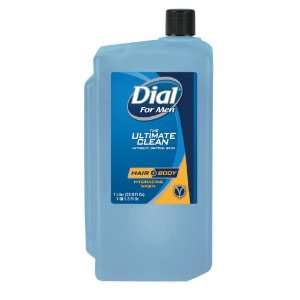 Dial 10003 Hair and Body Wash for Men, 1 Liter (Case of 8):  