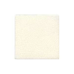  Topis Crackle FIELD GLAZED EDGE Ceramic Tile 6 x 6 White 