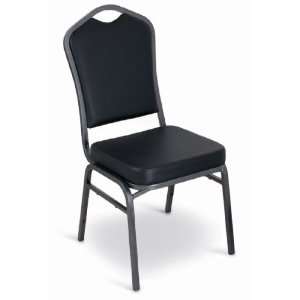  McCourt 10388 Superb Seating Stack Chair   Black Vinyl on 