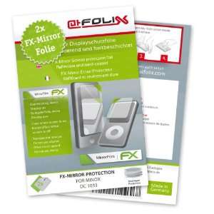  2 x atFoliX FX Mirror Stylish screen protector for Minox DC 1033 
