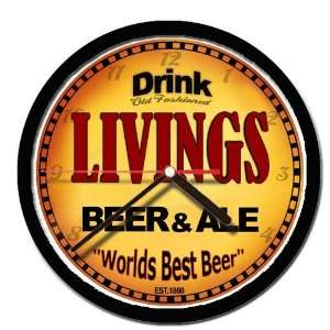  LIVINGS beer and ale cerveza wall clock: Everything Else