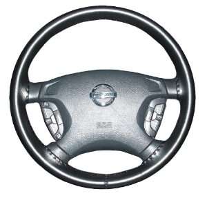 Leather Steering Wheel Cover : 14 1/8 X 4 1/8 01 black : 2010   2012 
