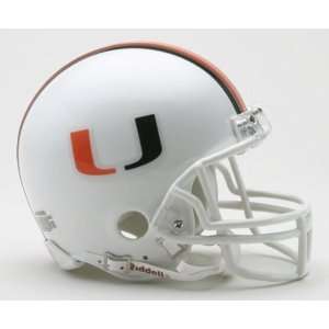  Mini Replica Helmet University of Miami Hurricanes: Sports & Outdoors
