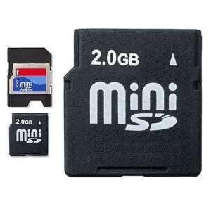 OEM MINISD 2GB Mini Secure Digital SD Memory Card 2 Gb + SD Adaptor 