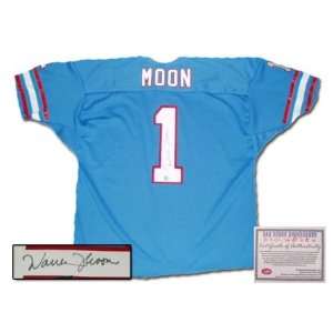  Warren Moon Houston Oilers NFL Hand Signed Authentic Style 