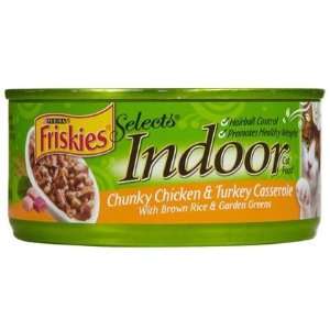 Friskies Selects Indoor   Chunky Chicken & Turkey Casserole   24 x 5.5 