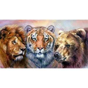 LION, TIGER, AND BEAR 9951 CROSS STITCH CHART:  Home 