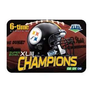  Pittsburgh Steelers Six Time Champs 20 x 30 Mat Sports 
