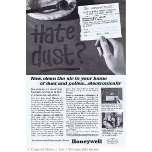  1963 Honeywell House Dust System Vintage Ad Everything 