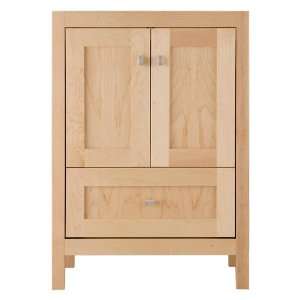  24 Alcott Vanity   Cabinet Only   Natural Maple: Home 