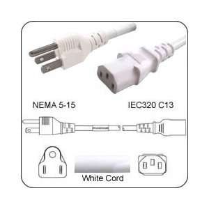 PowerFig PF51518C13120K AC Power Cord NEMA 5 15 Plug to IEC 60320 C13 