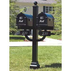Gaines Mailboxes Signature Keystone Series Mailbox & Deluxe Double