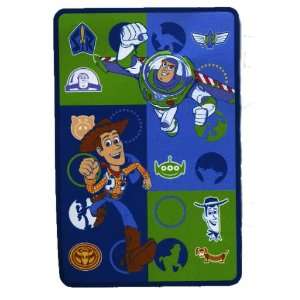  Toy Story Buzz Lightyear Woody Plush Toddler Blanket: Baby