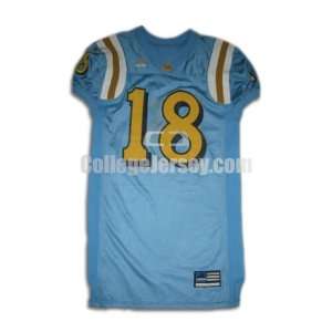  Blue No. 18 Game Used UCLA Adidas Football Jersey Sports 