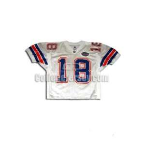  White No. 18 Game Used Florida Starter Football Jersey 