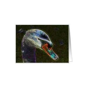  Regal Swan Digital Art Photo Blank Note Card Card Health 