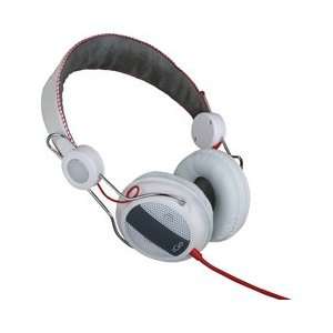  Igo Miami Multi Device Stereo Headphones White/Red Modern 