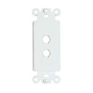 Calrad 28 180 2 Decora Style Insert with Recessed Hex Cutouts, 2 Port 