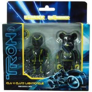  Tron Legacy Clu & Lightcycle Bearbrick Figure 2 Pack Toys 