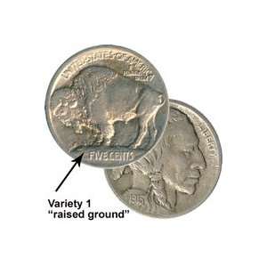  1913 Raised Ground Buffalo Nickel (Type I:1st Yr) Unc 