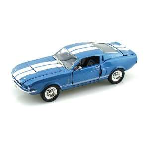  1967 Ford Shelby GT 500 1/32 Blue w/White Stripes: Toys 
