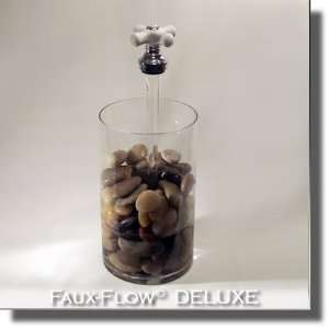  Glass Cylinder White Cross Handle Faux Flow DELUXE 