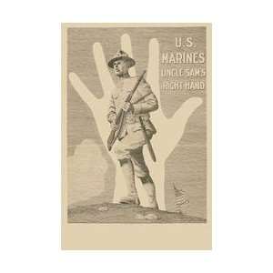  US Marines Uncle Sams right hand 20x30 poster: Home 