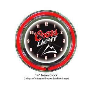  Coors Light Beer Neon Clock 14: Home Improvement