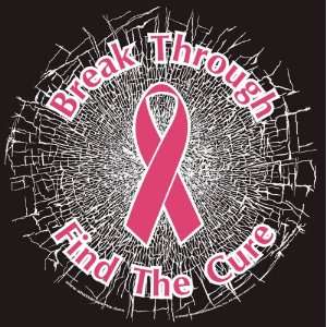  Pink Break ThroughFind The Cure! Static Window Cling 