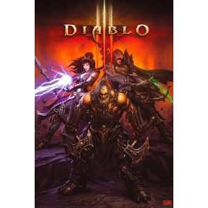 Diablo 3   Gaming Poster (Heroes) (Size 24 x 36)  