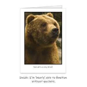 Bearly able to function without you Love Greeting Card: 5 
