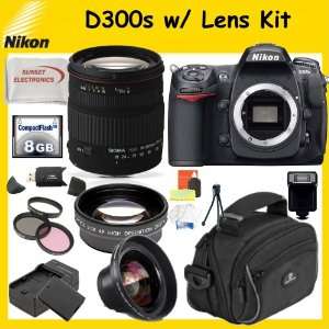 Nikon D300s SLR Digital Camera Kit with Sigma 18 200mm F3 