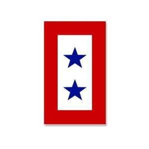  2 Stars Military Service Flag Sticker: Everything Else