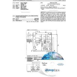   Patent CD for INFORMATION RETRIEVAL SCANNING SYSTEM 