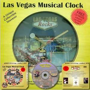  Las Vegas Rocks Musical Clock: Home & Kitchen