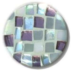   08BR1, Round 1 Diameter Glass Knob, Square Cuts: Home Improvement