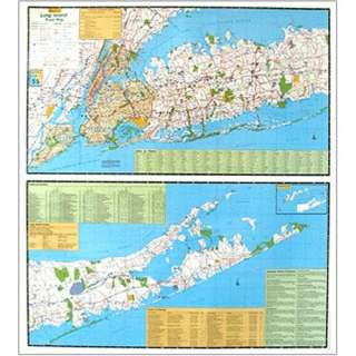  Long Island Roads, Ny Laminated Fat Map (9780880974097)