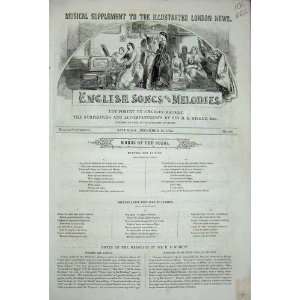  1852 English Songs Melodies Sadness Music Lyrics