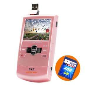   Pocket HD Video Pink Camera, YouTube Software w 4GB SD: Camera & Photo